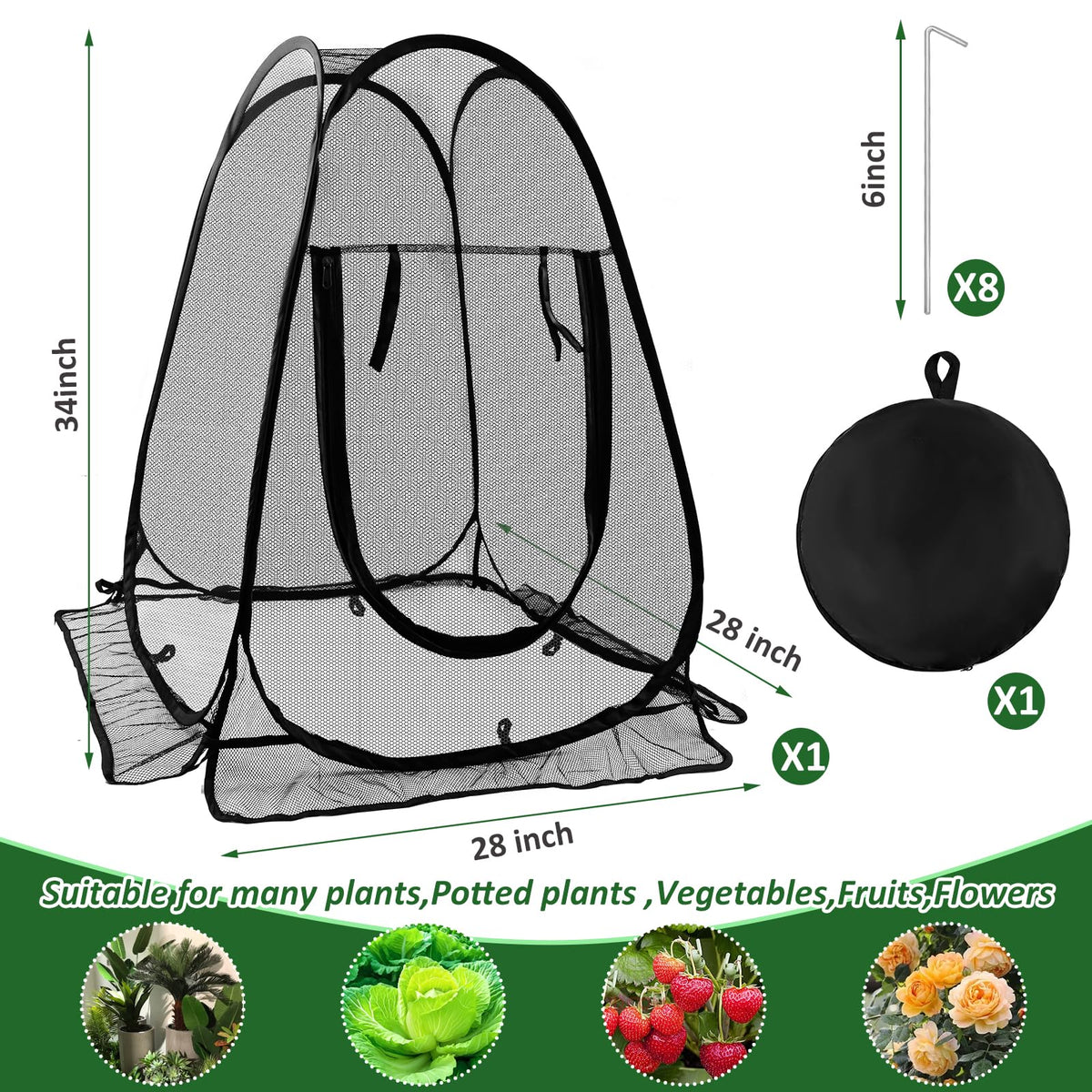 Waybas fine mesh garden netting allows water, air, and sunlight through.
