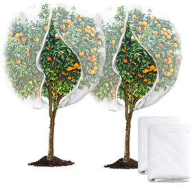Waybas fruit tree netting with zipper design lets you inspect fruit without removing the cover.