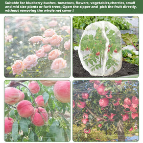 Waybas drawstring bag protects bushes and small trees in a low-profile cover.