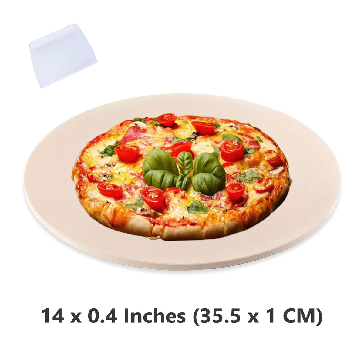 Waykea cordierite pizza stone for grill enhances heat retention for grilling.