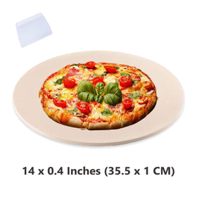 Waykea cordierite pizza stone for grill enhances heat retention for grilling.