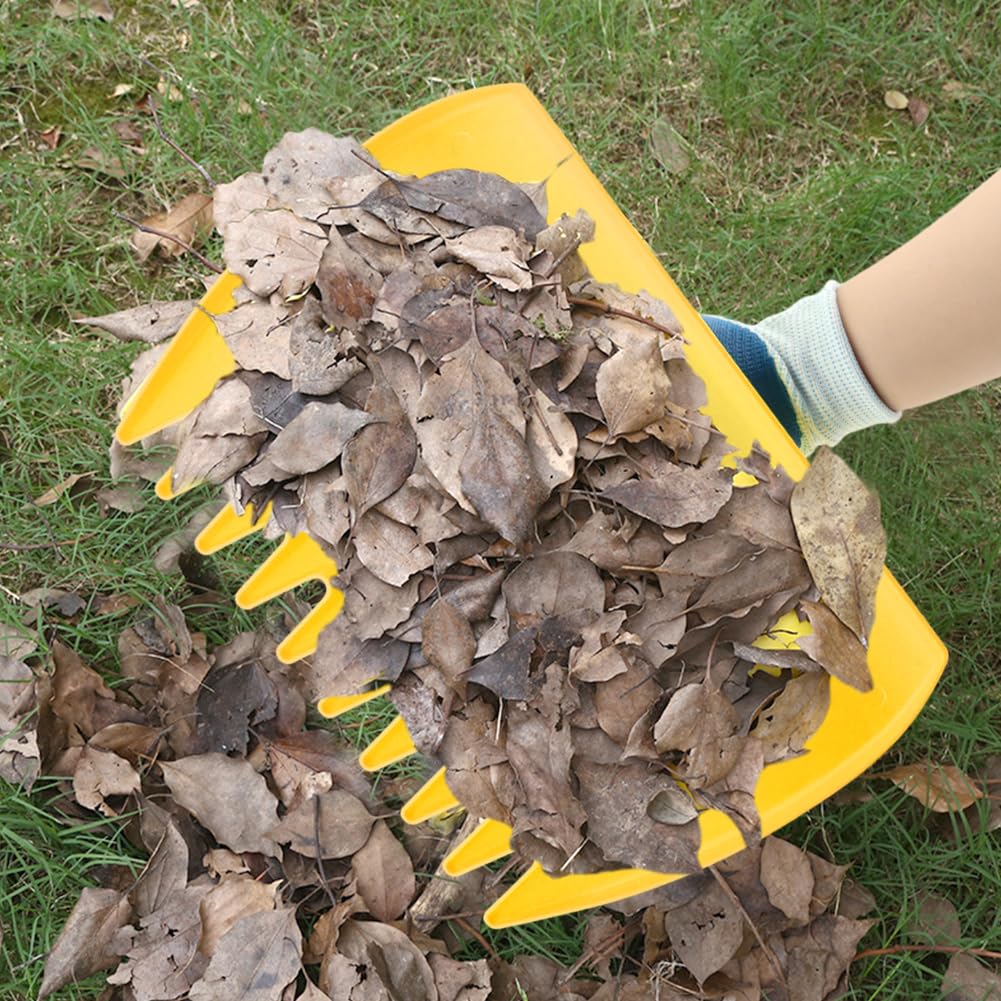 Waylenbo gloves protect hands while raking dirt and thorny branches.