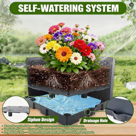 Waylinho height-adjustable trellis supports 1 to 4 tiers as plants grow.