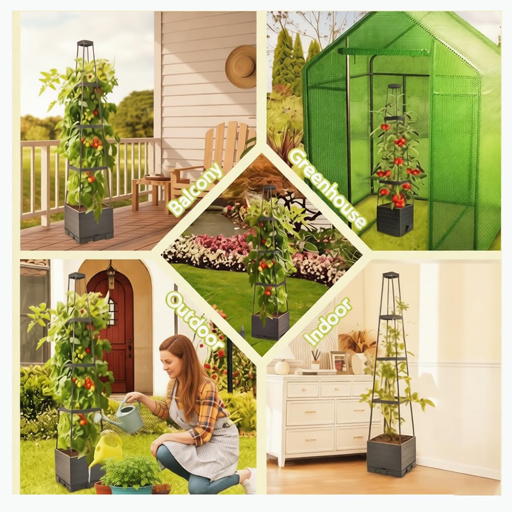 Waylinho tower design maximizes vertical space for lush productivity.
