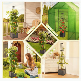 Waylinho tower design maximizes vertical space for lush productivity.