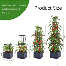 Waylinho vertical garden bed ideal for tomatoes, strawberries, and climbers.