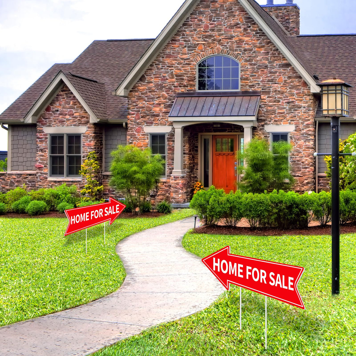 Wayyogh red directional arrows attract attention and direct foot traffic effectively.