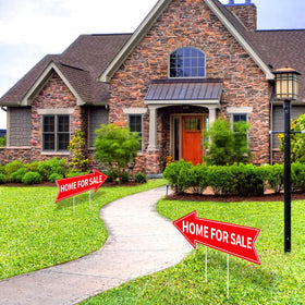 Wayyogh red directional arrows attract attention and direct foot traffic effectively.