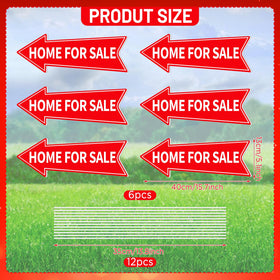 Wayyogh 16x5 inch sign provides ample space to display details for buyers.