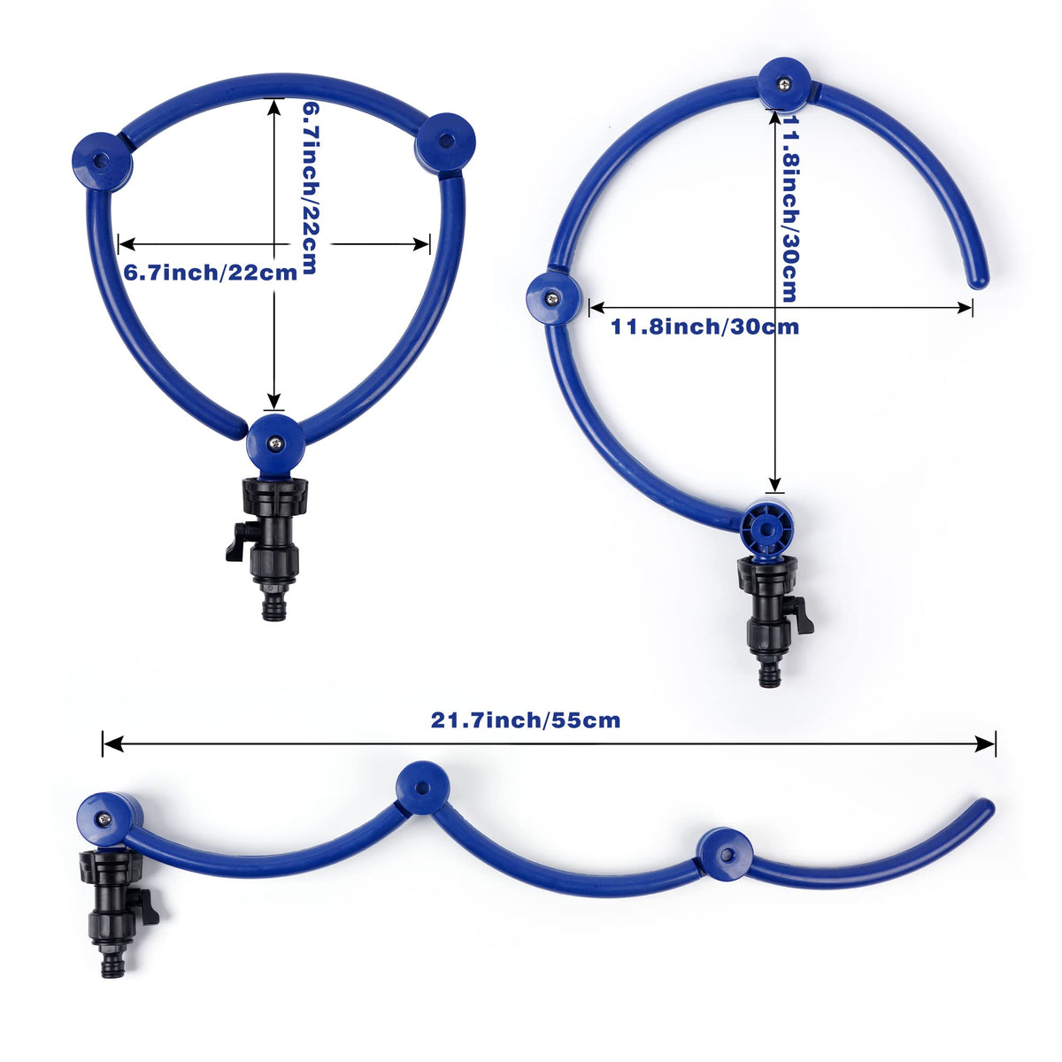 WBCBEC irrigation ring assembly shows adjustable connections for efficient watering.
