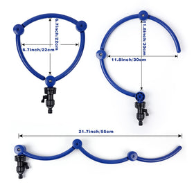 WBCBEC irrigation ring assembly shows adjustable connections for efficient watering.