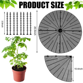 WBNYX plant pot cover, small 11.8-inch, fits compact pots and reduces soil spill.