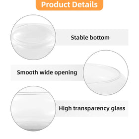 WCFOA lotus centerpiece glass bowl for elegant floral displays.