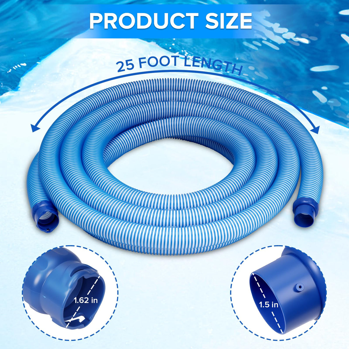 WCXSSLBH one-piece hose assembly simplifies installation with fewer joints.