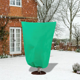 WDBG frost blanket shields plants from cold and wind during winter