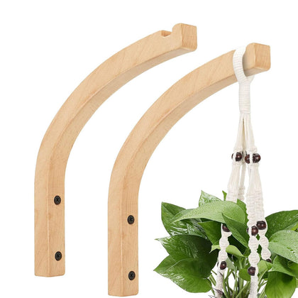 wdcfxy wall hooks 8-inch beech wood for sturdy planter displays