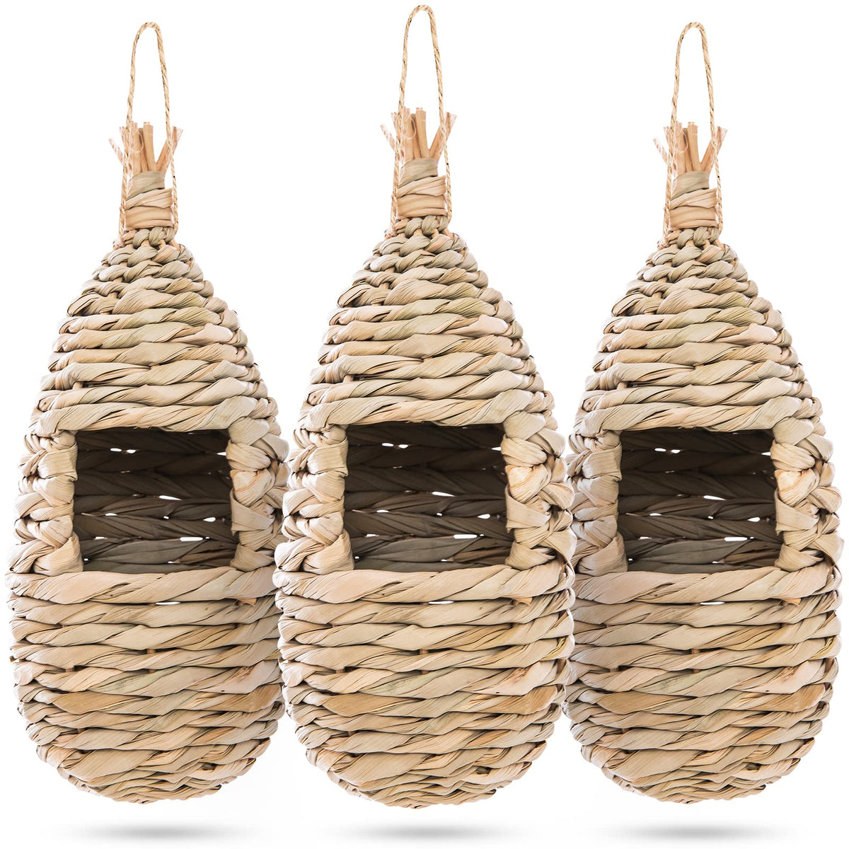 WDEFUN hummingbird house for outdoor hanging with pollinator-friendly design.