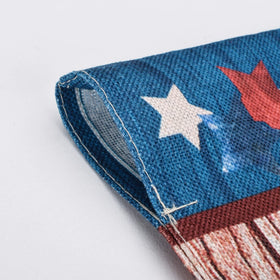 WDGG solar-powered welcome flag displays double-sided text for clear viewing from anywhere