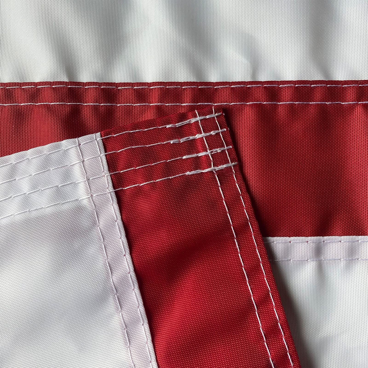 WDGG weatherproof flag resists sun and rain.