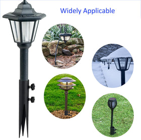 Wdwlbsm easy-install steel torch stake with two knobs.