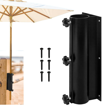 Wdwlbsm patio umbrella mount rail clamp secures railing for stable shade