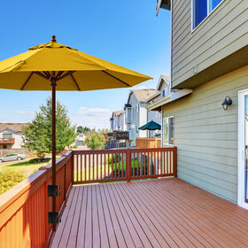 Wdwlbsm durable outdoor umbrella holder with black protective coating.