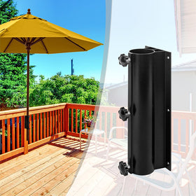 Wdwlbsm umbrella mount creates shaded comfort on docks, patios, or balconies