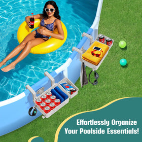 WDZREE poolside storage basket built with UV-resistant materials resisting fading