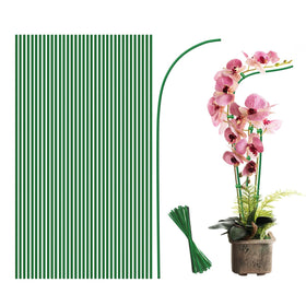 WDZZHOT bendable plant stake 18-inch in use to support vines and keep stems upright
