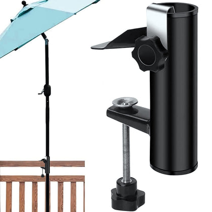 weallbuy chair umbrella clamp stand in use providing shade on outdoor chair