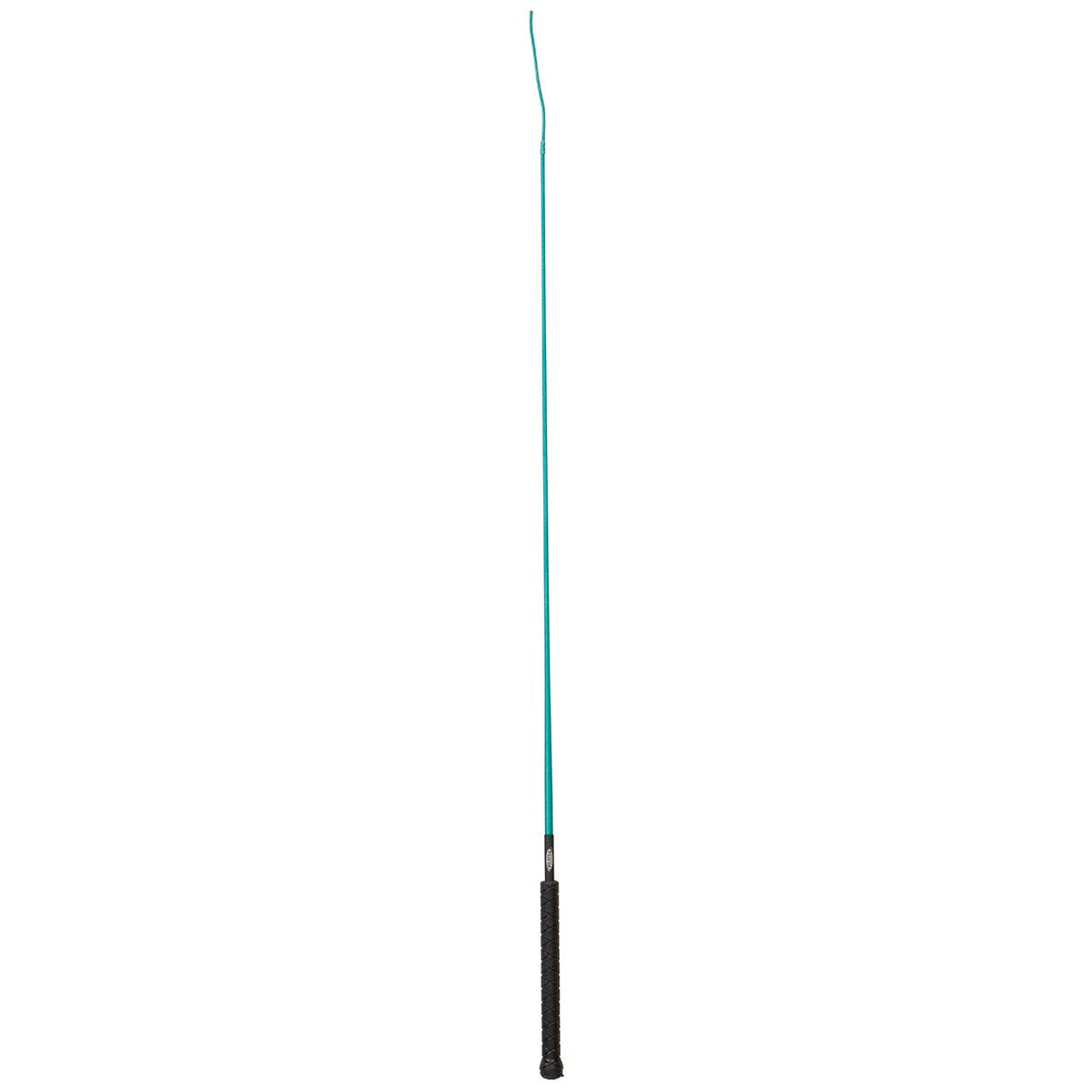 Weaver Leather Livestock pig whip with teal rubber grip, 36-inch length for confident guiding in the ring.