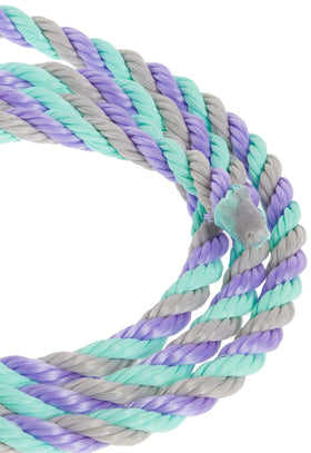 Weaver Livestock cattle rope halter measures about 7 feet for flexible lead control.