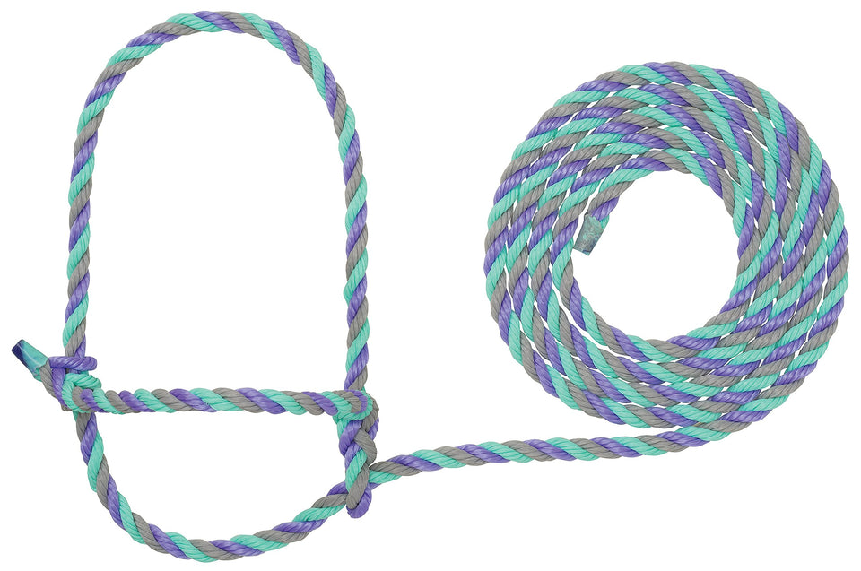 Weaver Livestock cattle rope halter adjustable for a secure, comfortable fit.