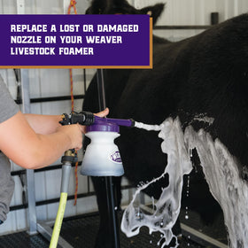 Weaver Replacement Nozzle secure connection maintains foam output during washing