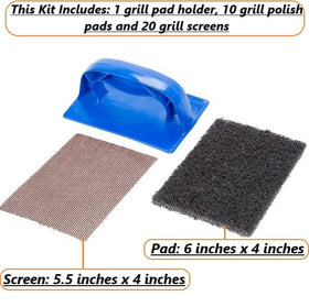 Weavura grill screens clean particles on hot grills, restoring shine.