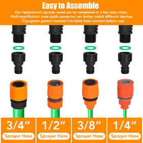 Weazinck quick-connect system for fast, tool-free setup.