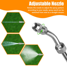 Weazinck rubber grip handle offers slip resistance.