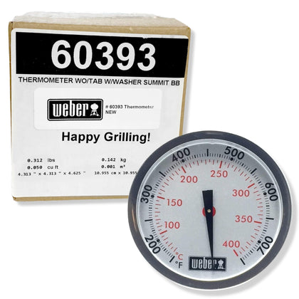 Weber 60393 Genesis/Summit thermometer without tab, replacement part for accurate grilling temps
