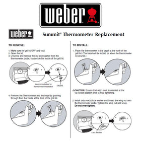 Weber 60393 bezel not included, suitable for retrofit on Weber grills