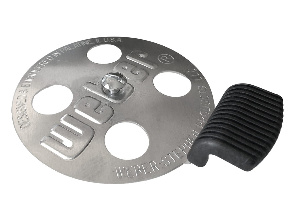 Weber Bar-B-Kettle damper kit 63070 shows lid damper for smooth vent control.