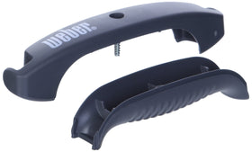Weber Charcoal Grill Tool Hook Handle installed on a kettle, keeps tongs within reach.