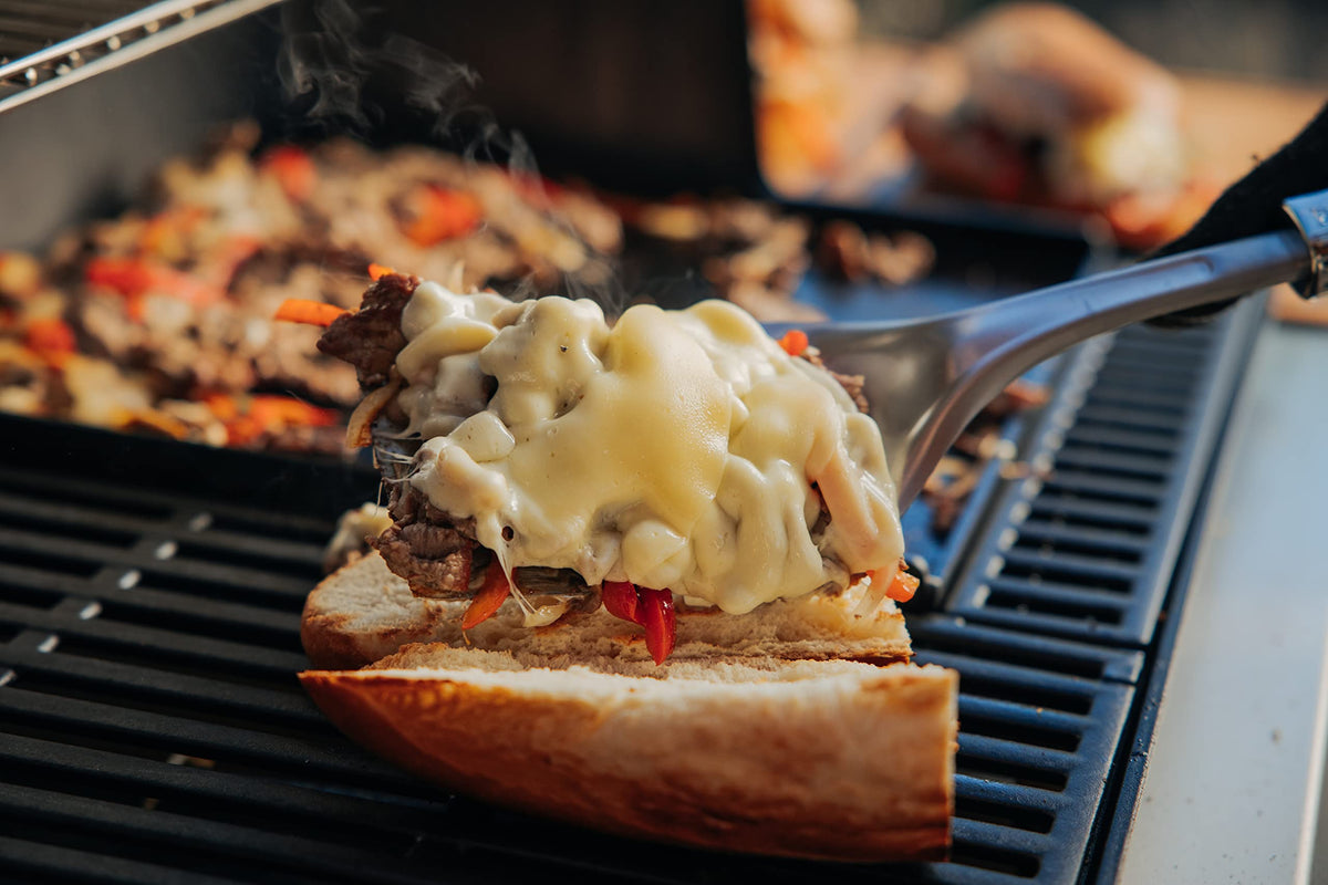 Weber Crafted frame and grates shown for proper compatibility.