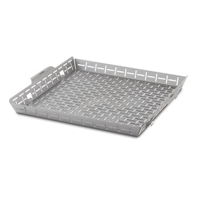 Weber Crafted Roasting Basket outer view for even roasting on the grill.