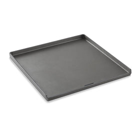 Weber Crafted rust-resistant griddle insert on a Genesis grill.