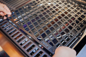 Weber Crafted Dual-Sided Sear Grate reverse side for seafood