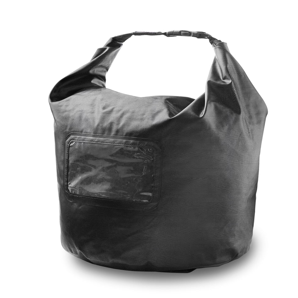 Weber fuel storage bag with label window storing pellets for easy grilling