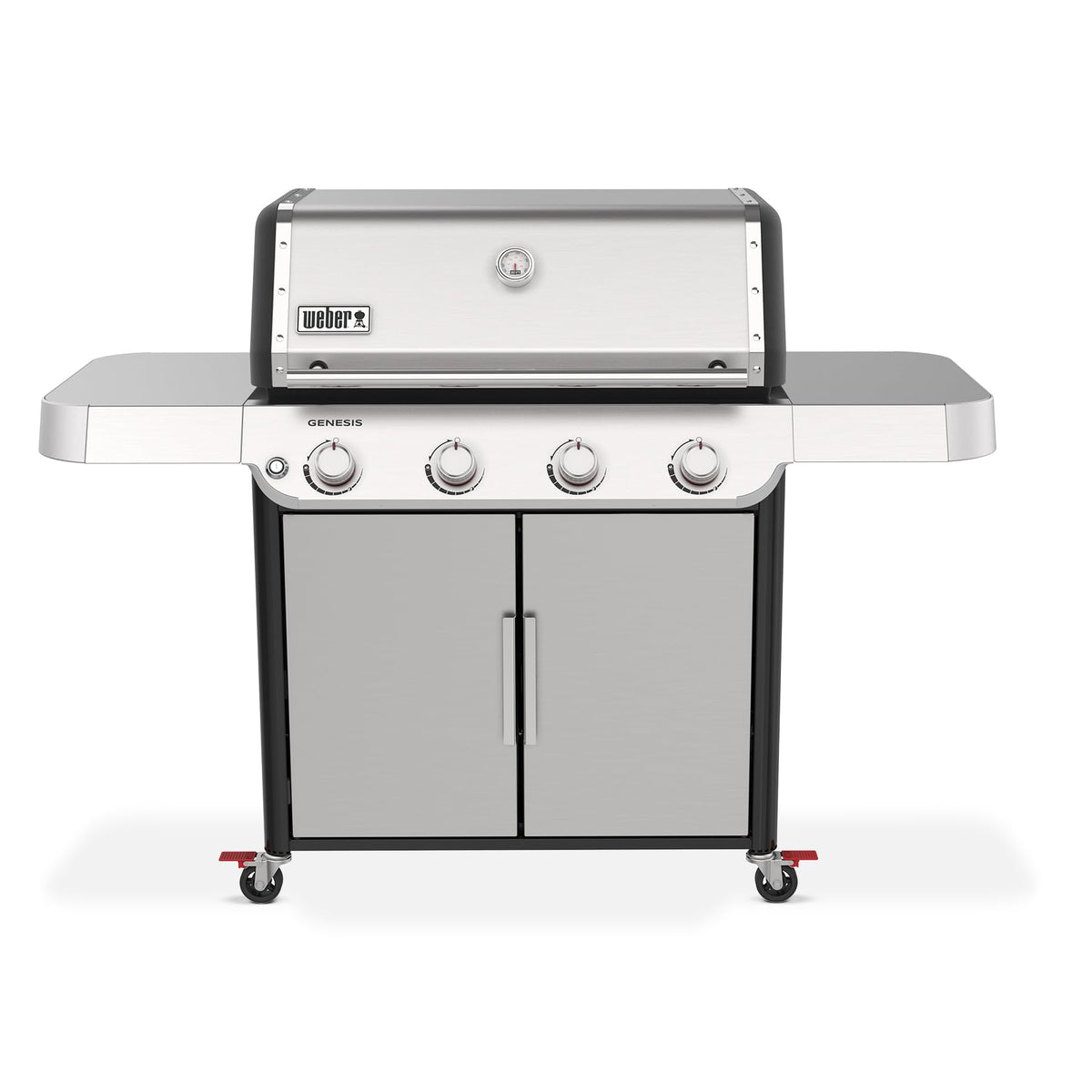 Weber Genesis S-415 PureBlu burners deliver even heat for consistent grilling.