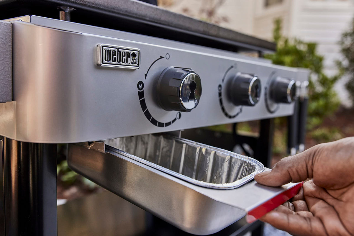 Weber Griddle Starter is dishwasher safe for quick cleanup after grilling