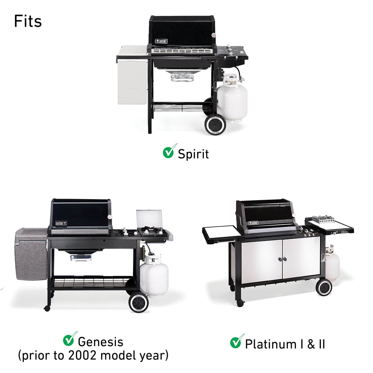Weber Igniter Kit installed on Spirit and Platinum grills for reliable ignition.