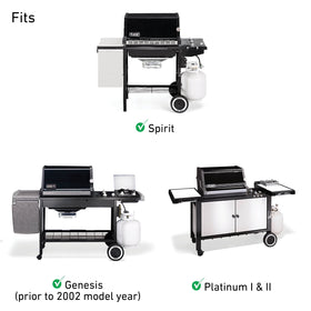 Weber Igniter Kit installed on Spirit and Platinum grills for reliable ignition.